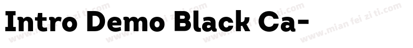Intro Demo Black Ca字体转换